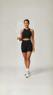 Seamless High-Neck Top - Black - AIRE