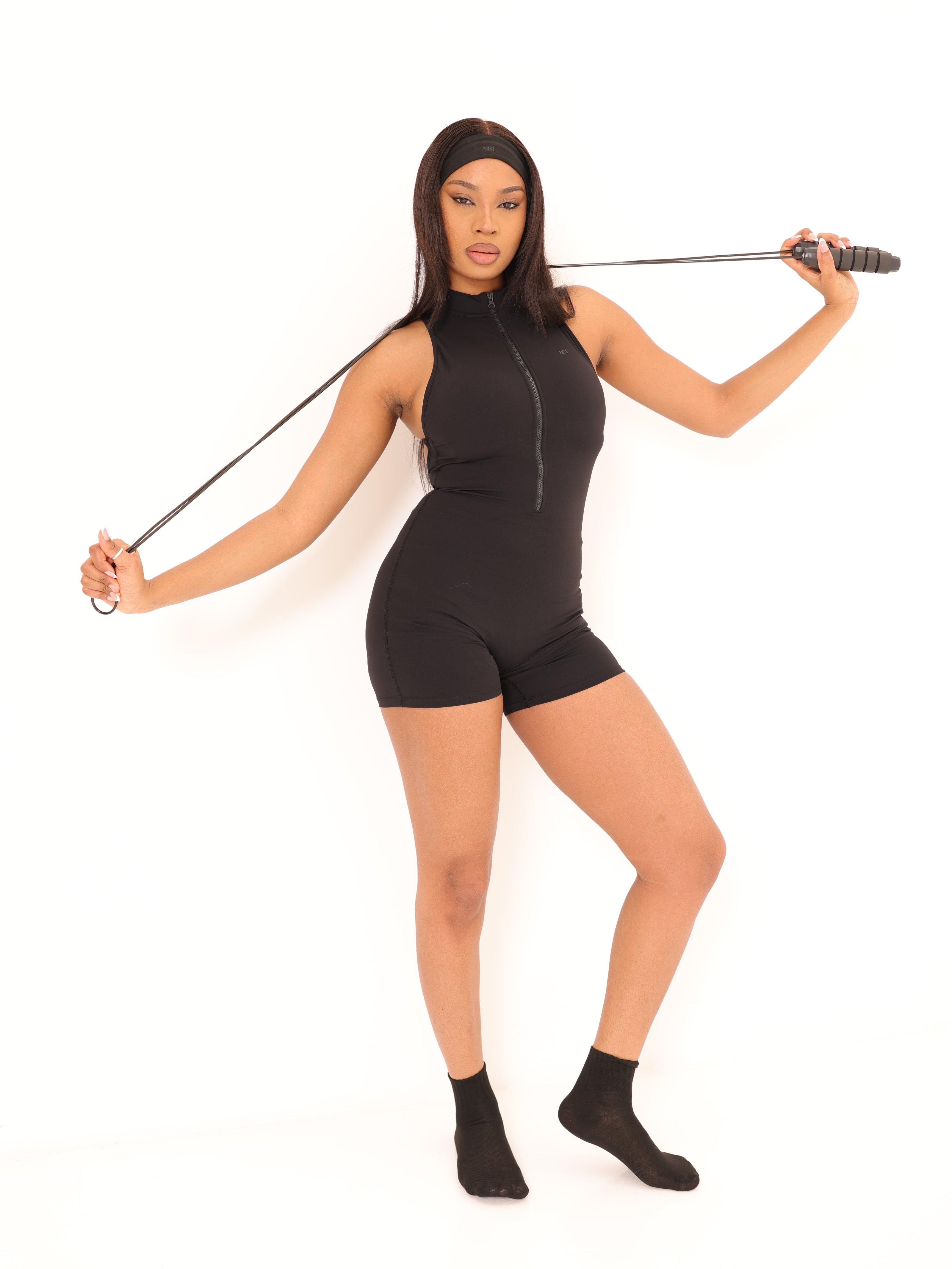 Contour Romper - Black - AIRE