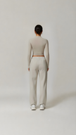 Lounge Long Sleeve Top - Beige - AIRE