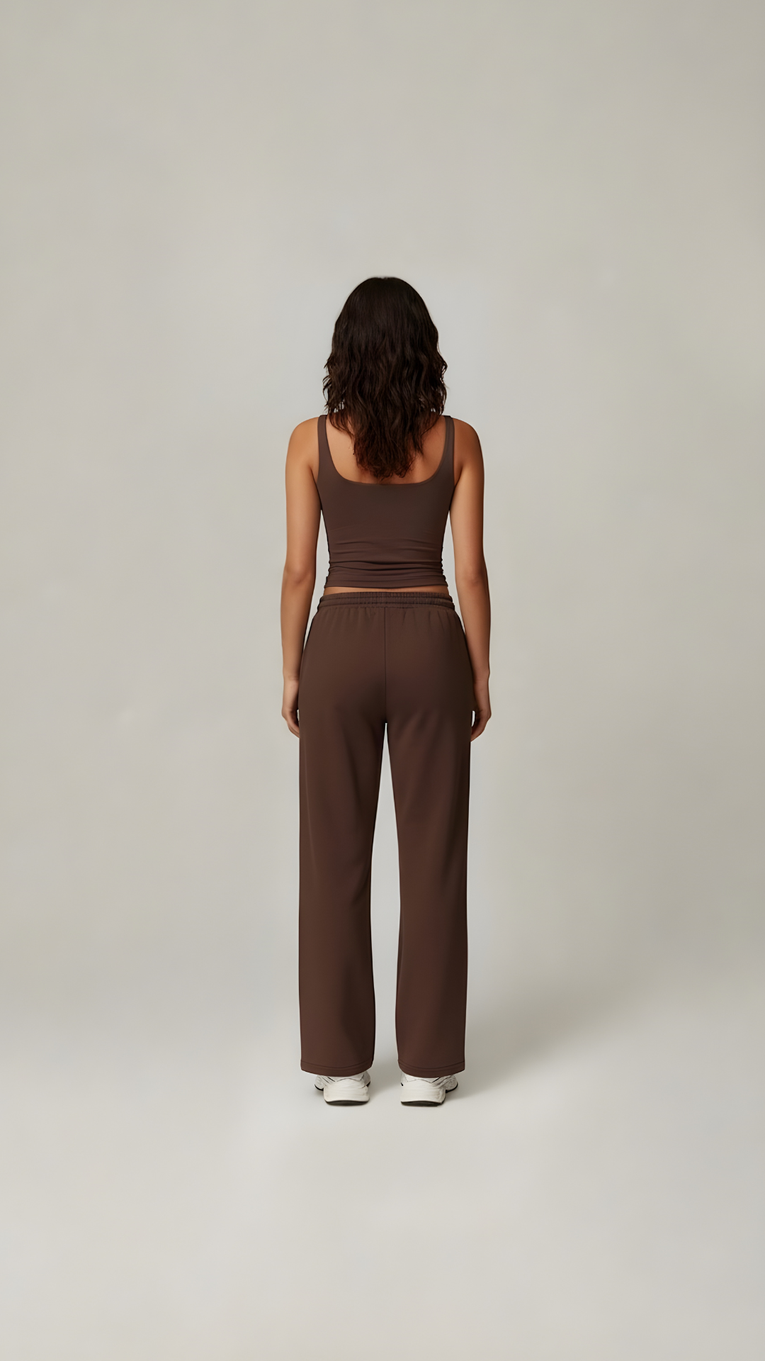 Lounge Vest Top - Brown - AIRE