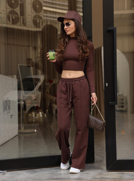 Lounge Joggers - Brown - AIRE