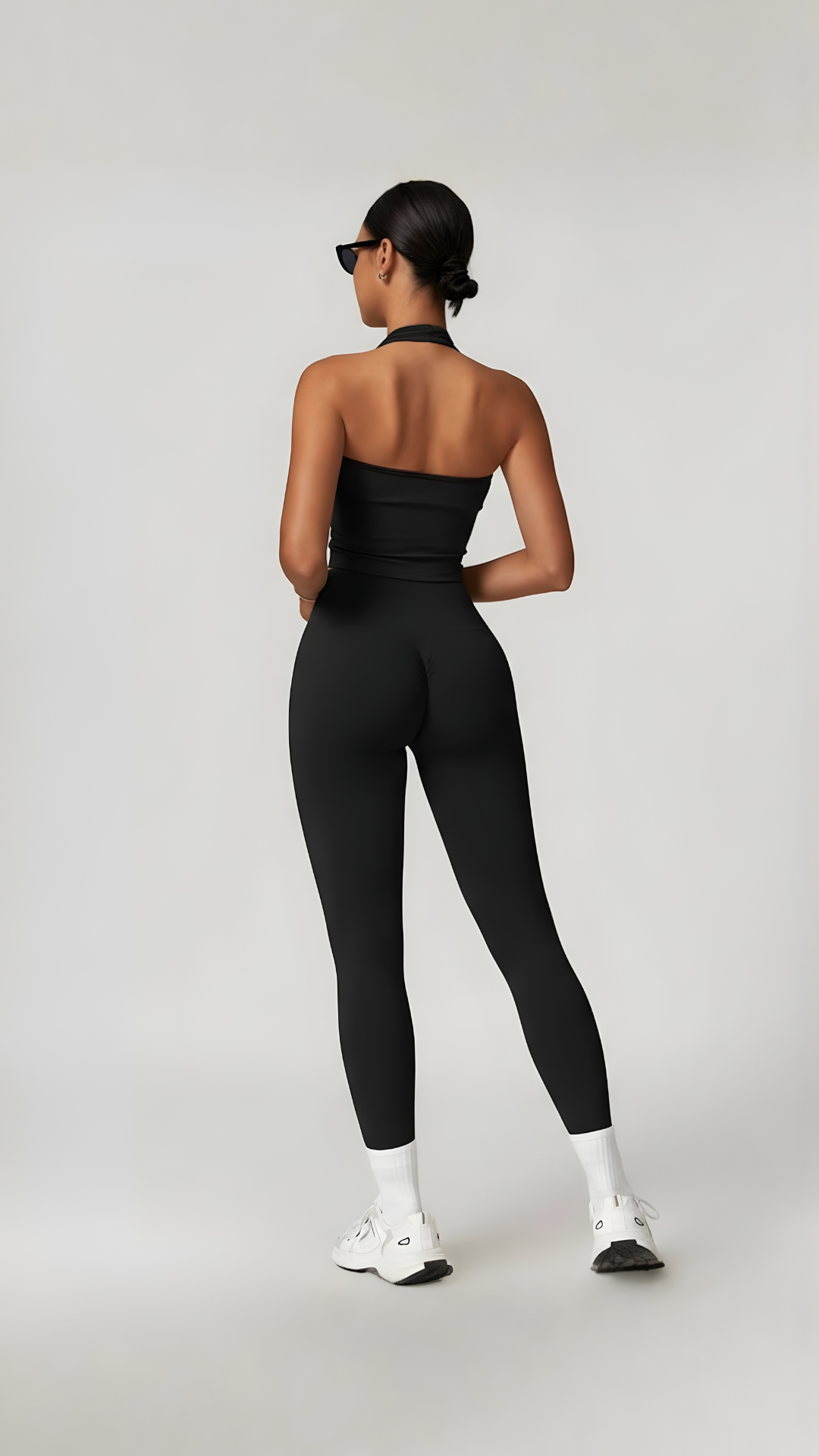 Seamless High-Waist Leggings - Black - AIRE